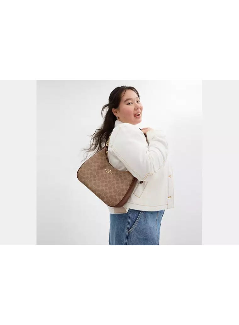 coachoutlet Teri Hobo Bag in Signature Canvas – Versatile Shoulder & Crossbody Bag - Image 4